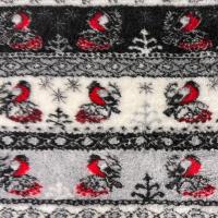 Fur jacquard "Bullfinches"